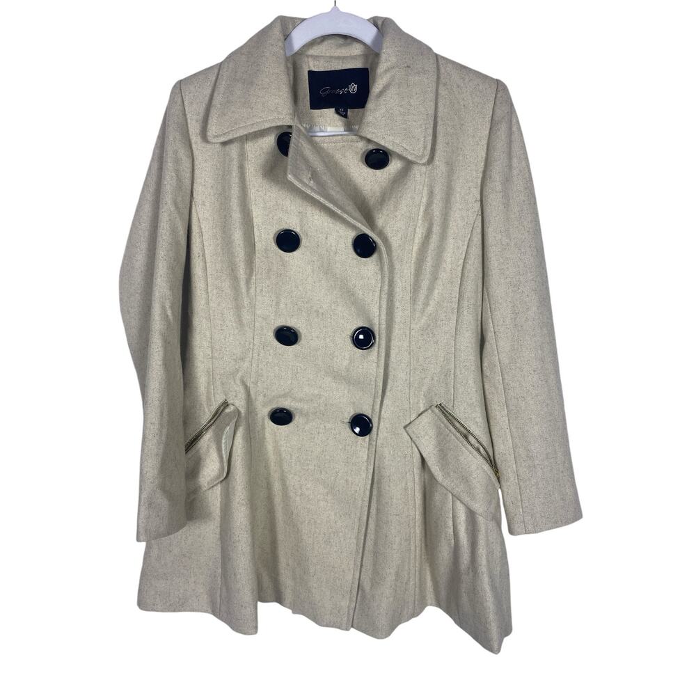 Womens Grosse white button up Peacoat size XS